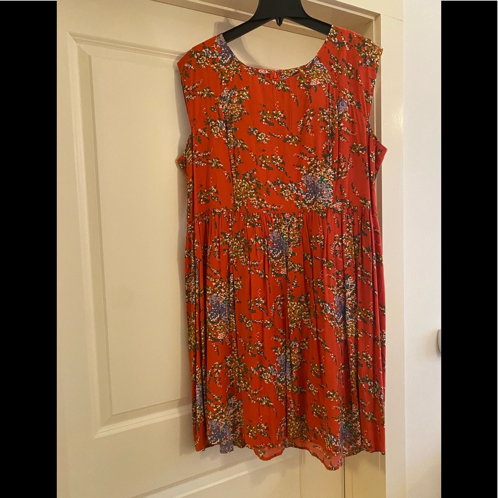 ModCloth Sunny Girl Orange Red Dress